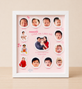 Load image into Gallery viewer, Personalize 3D Monthly Milestones Shadow Box Frame | Baby Custom Memory Frame