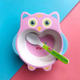 Load image into Gallery viewer, Bamboo Animal Bowl & Spoon Set