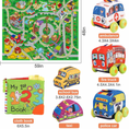 Load image into Gallery viewer, Soft Car Toys + Soft Play Mat