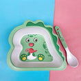Load image into Gallery viewer, Bamboo Animal Bowl & Spoon Set