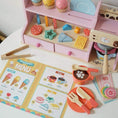 Load image into Gallery viewer, Wooden Ice Cream & Coffee Shop Playset