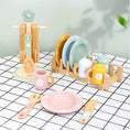 Load image into Gallery viewer, Montessori Wooden Kitchen Play Set | Pretend Play Dining Set for Kids