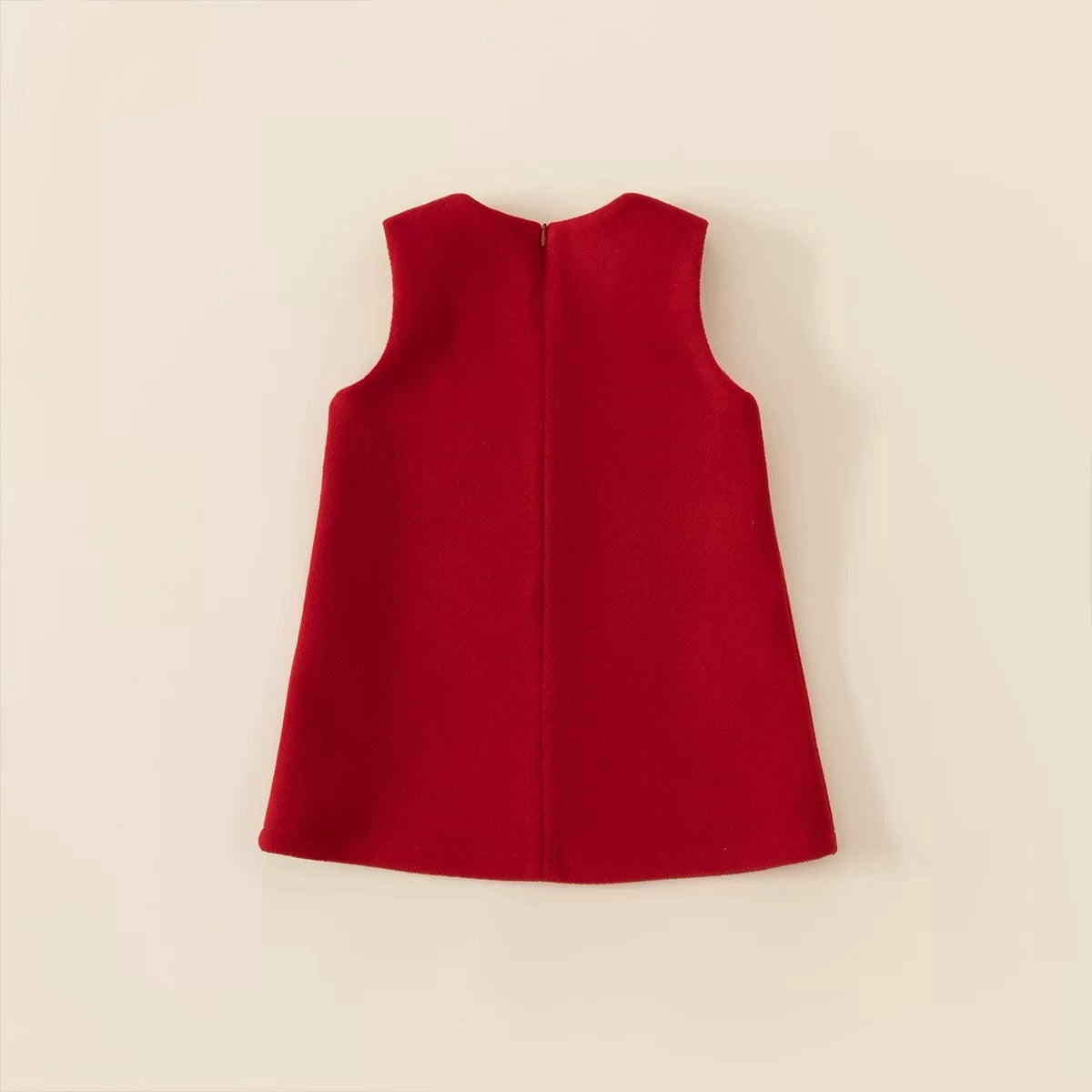 Red Bow A-Line Velvet Dress