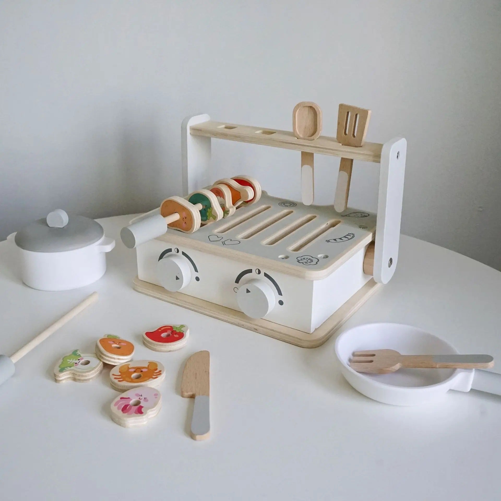 Wooden BBQ Grills + Accessories