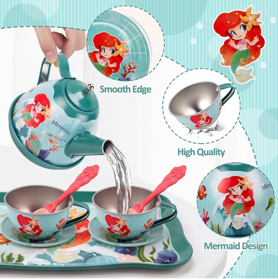 Mermaid Tea Set & Dessert