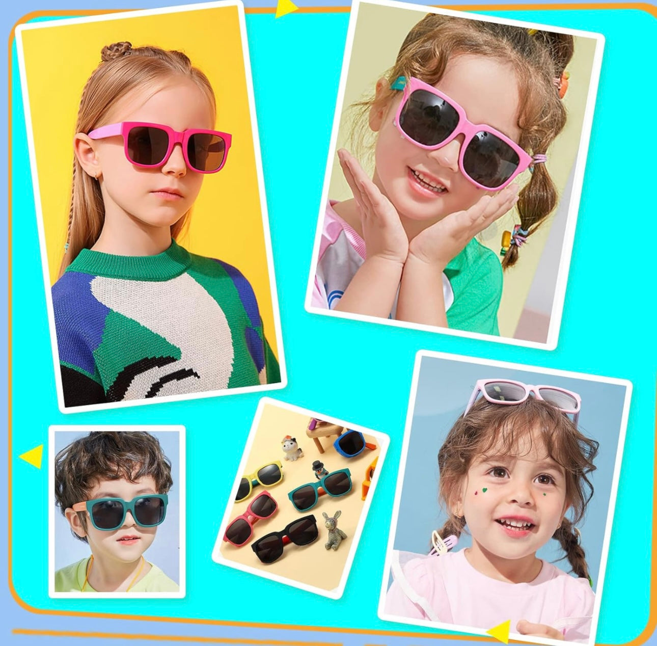 Square Foldable Sunglass + Holder