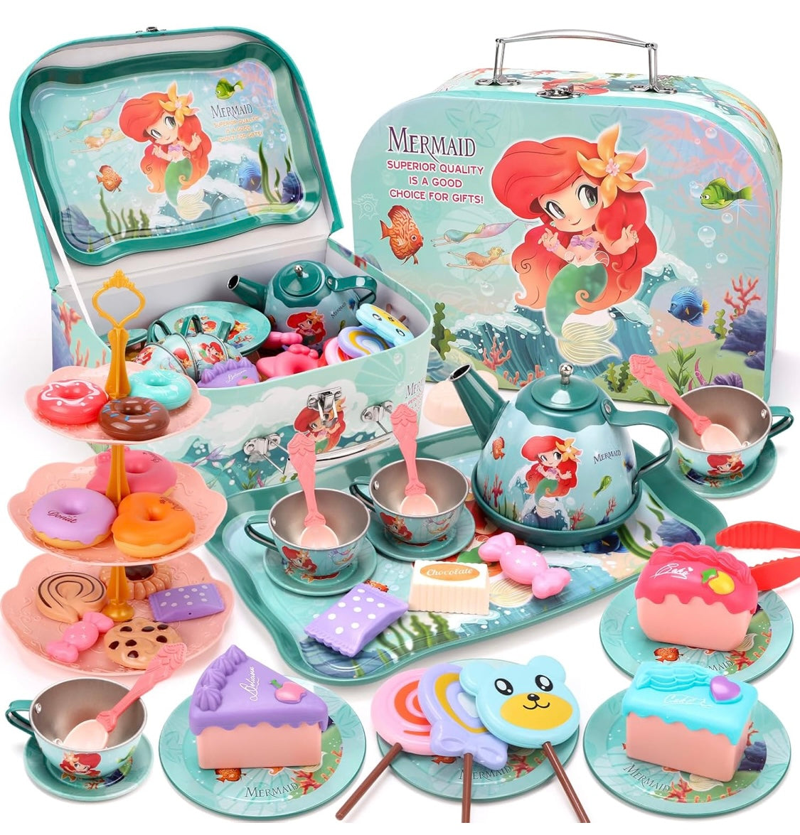 Mermaid Tea Set & Dessert
