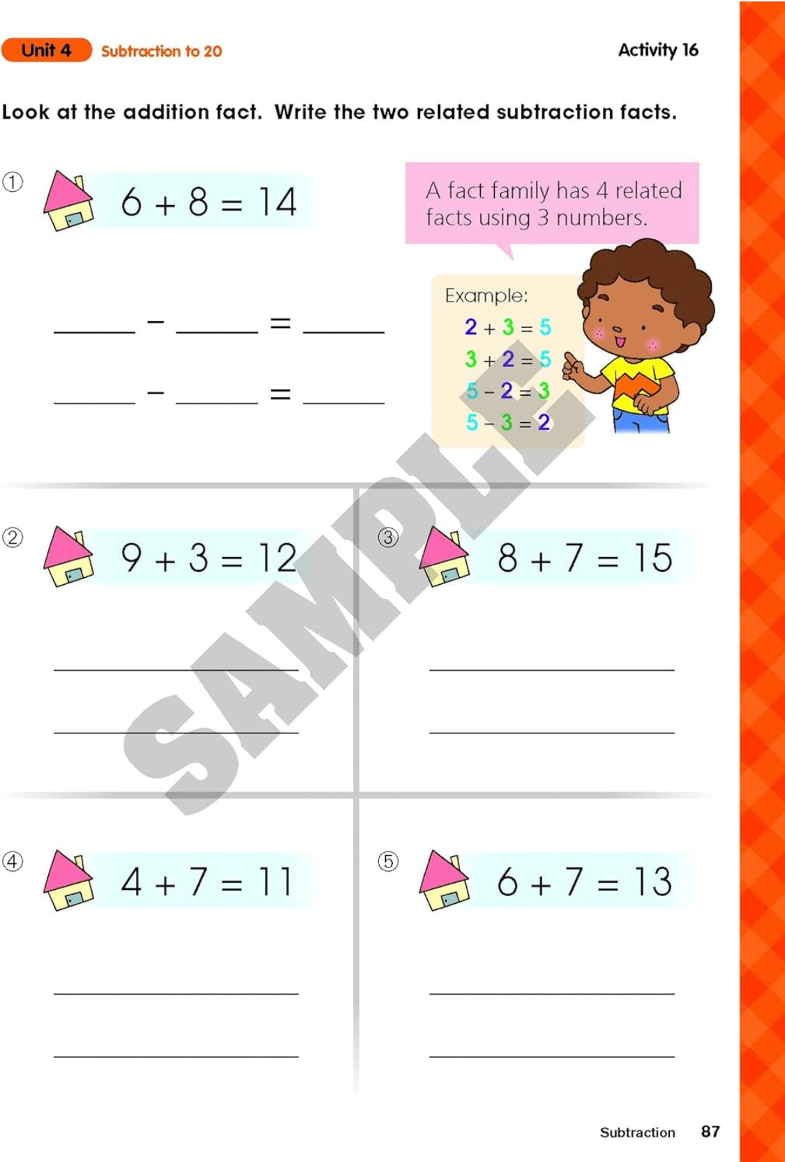 Visual Math Smart Subtraction (Practice Book)