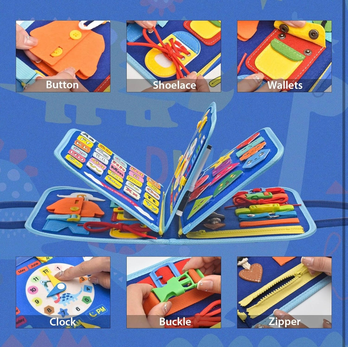 Blue Busy Board Bag
