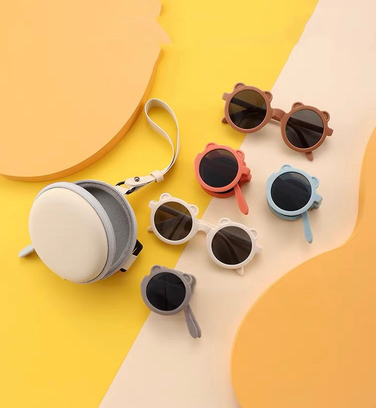 Cat Foldable Sunglass + Holder