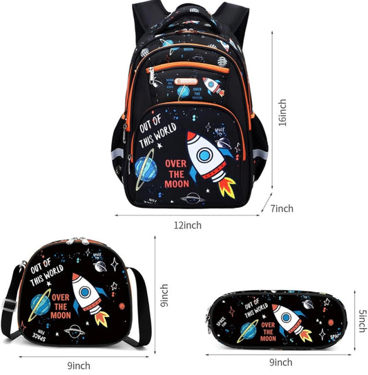 World Rocket 3PCS Backpack Set