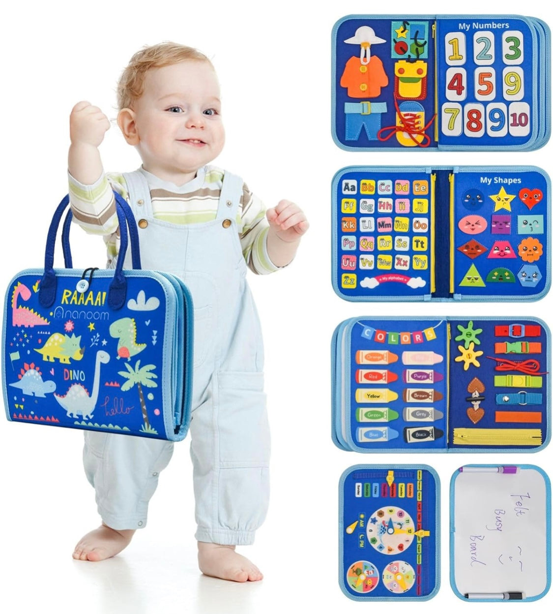 Blue Busy Board Bag