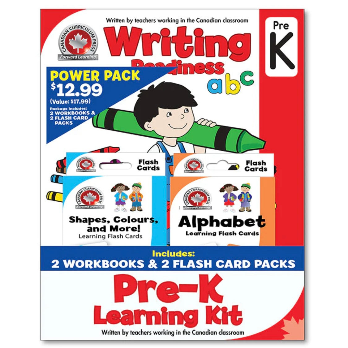 Pre-Kindergarten Learning Kit (Work Books+Flash Cards)