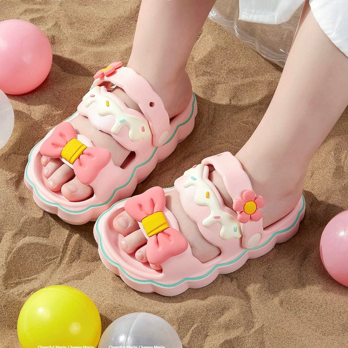 Sweet Pastel Bow Crocs