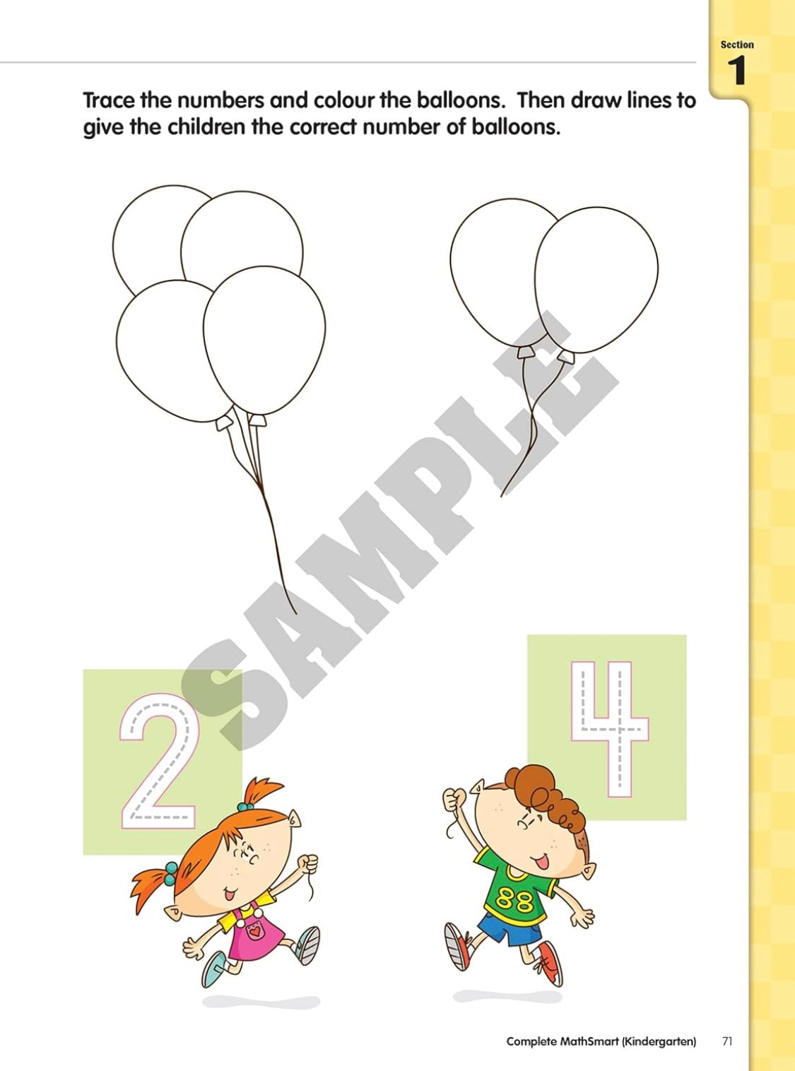 Math Smart Kindergarten (Practice Book)