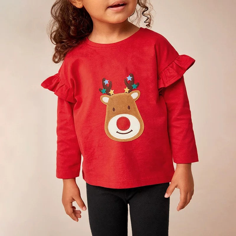 Festive Reindeer Holiday Outfit