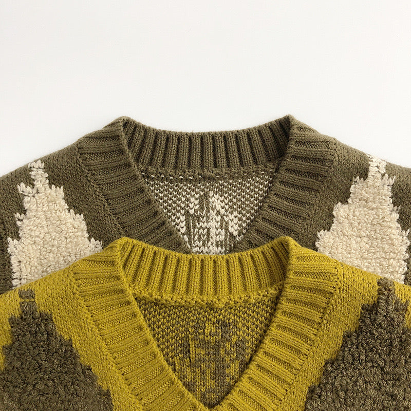 Argyle Knit Sweater Vest