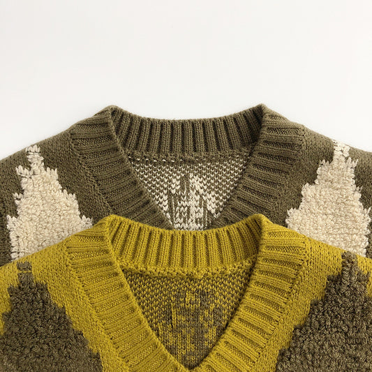 Argyle Knit Sweater Vest