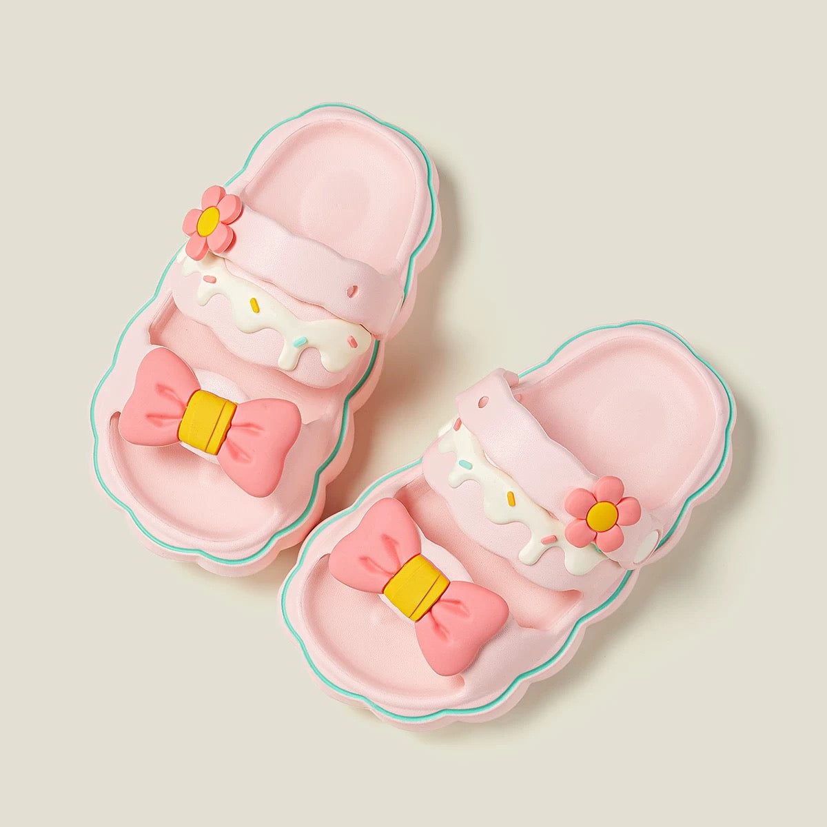 Sweet Pastel Bow Crocs
