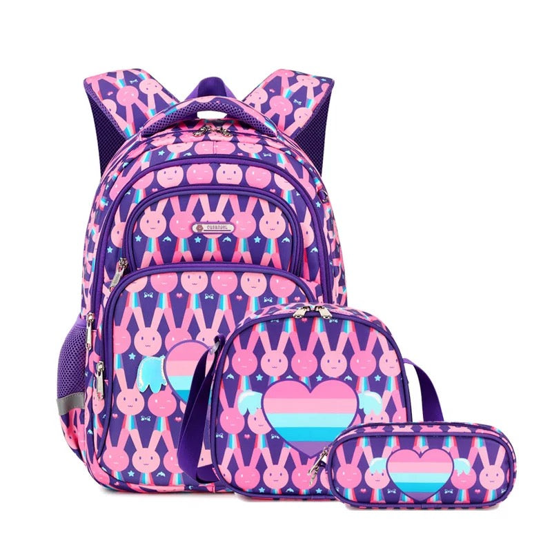 Bunny Heart Backpack 3PCS Combo
