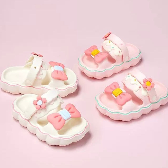 Sweet Pastel Bow Crocs