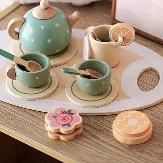 Wooden Tea Set