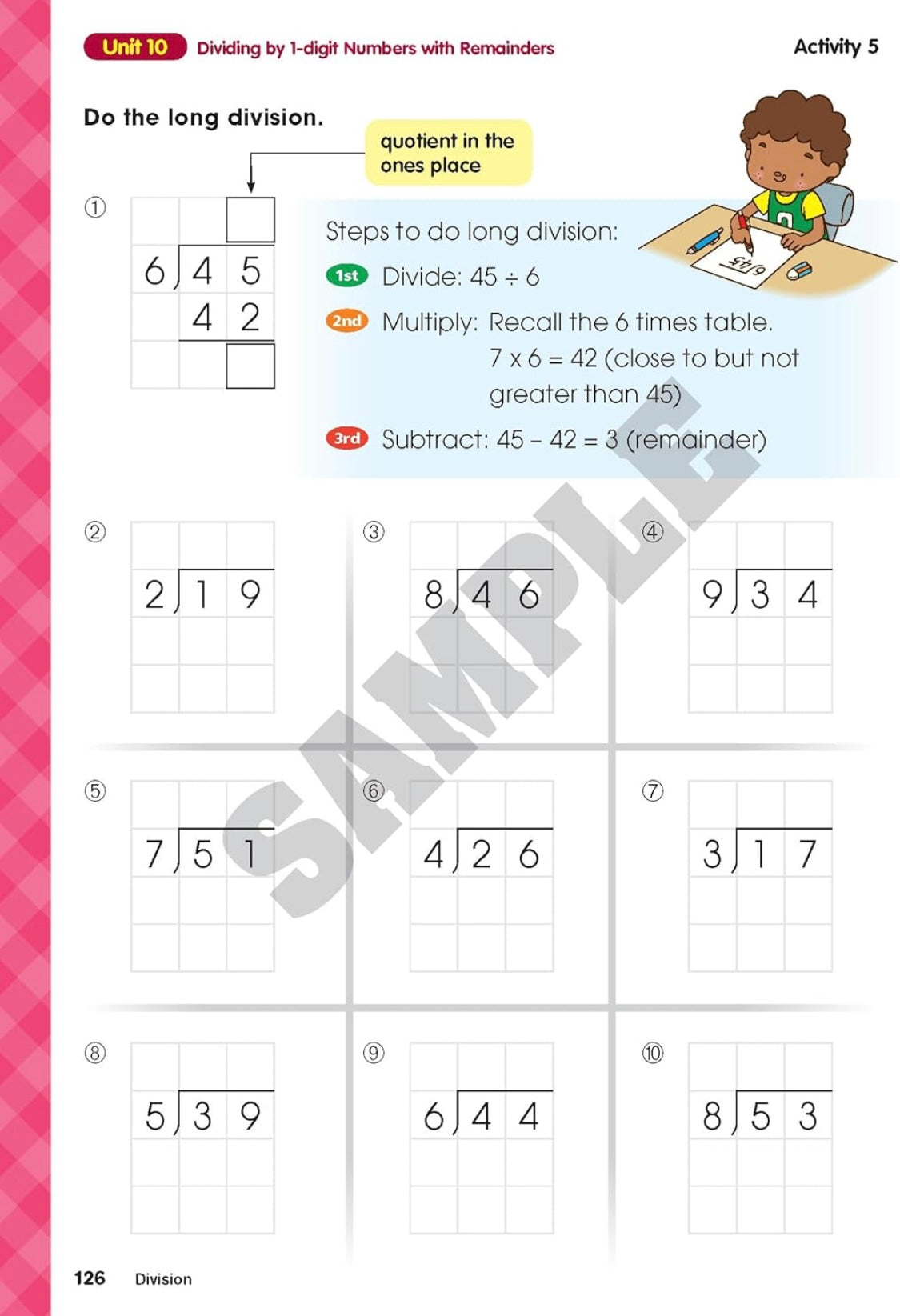 Visual Math Smart Division (Practice Book)