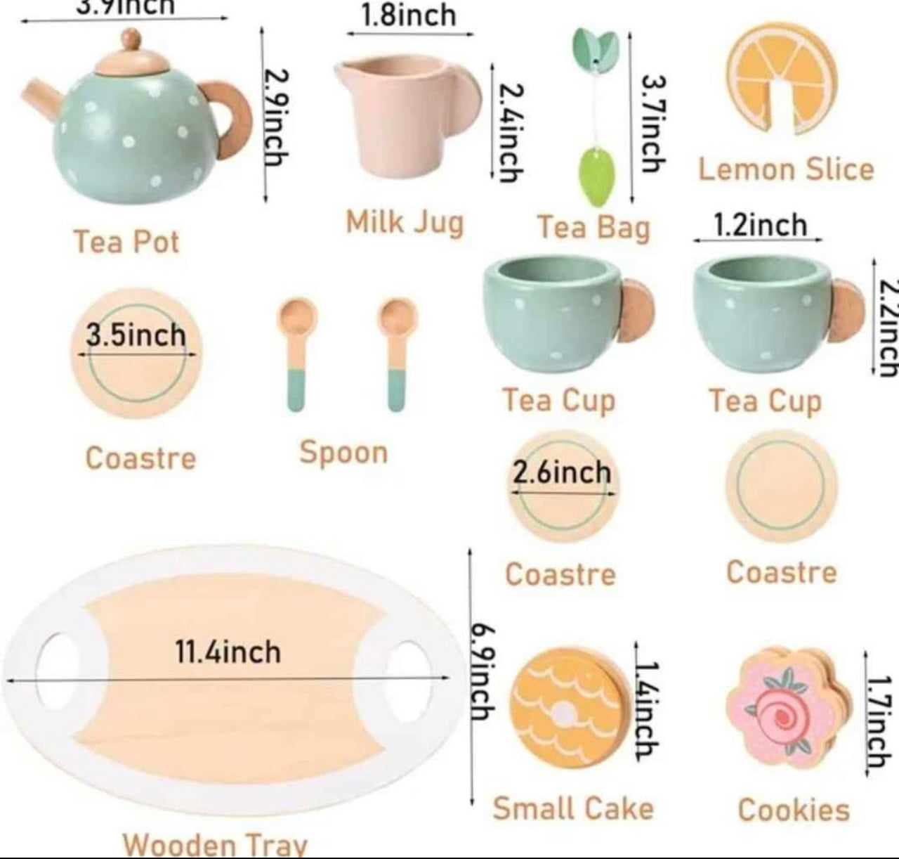 Wooden Tea Set – Sunkidz