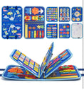 Load image into Gallery viewer, Blue Busy Board Bag
