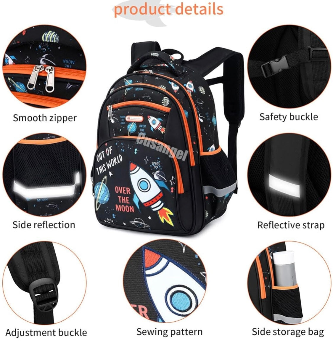 World Rocket 3PCS Backpack Set