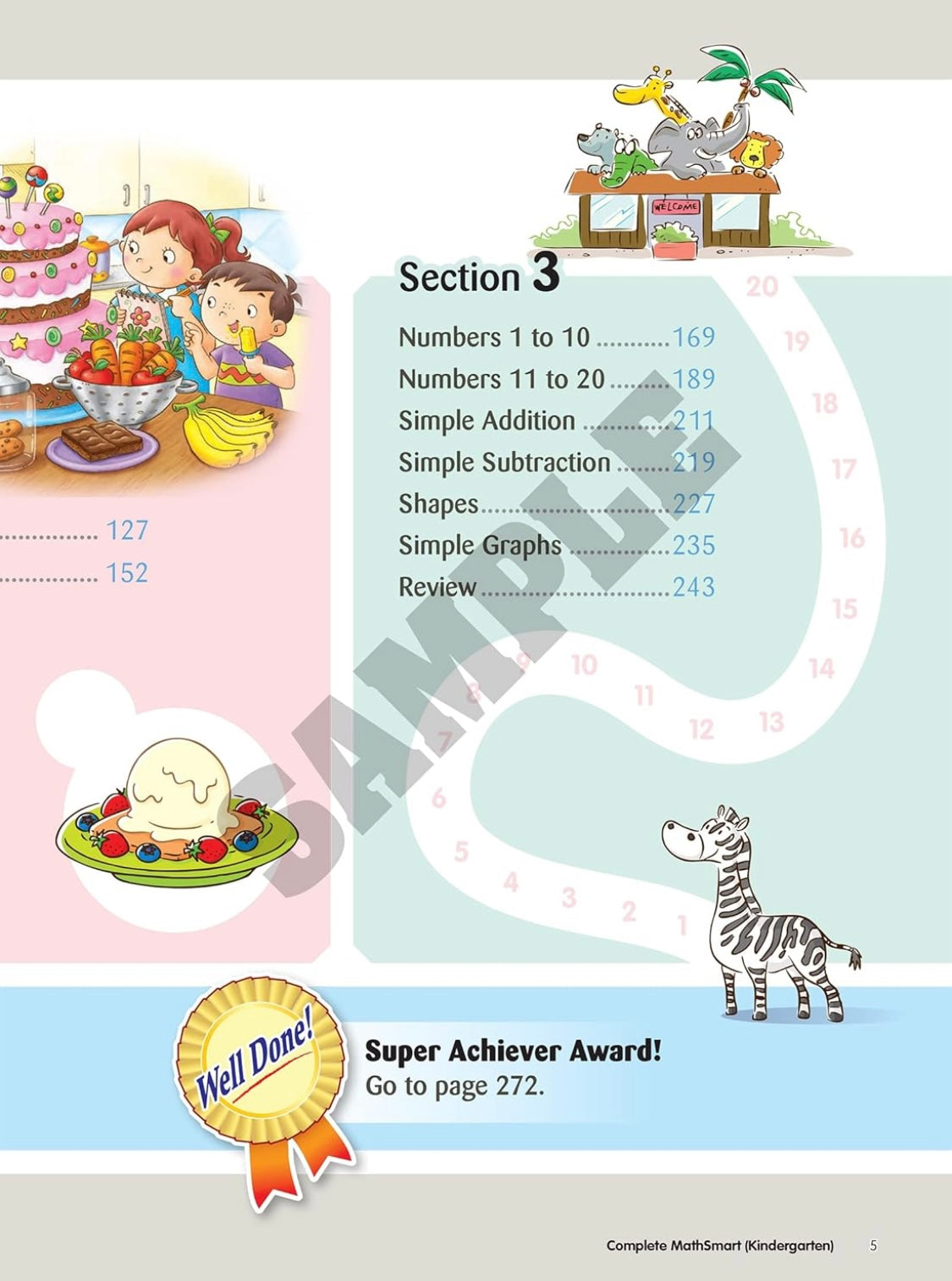 Math Smart Kindergarten (Practice Book)