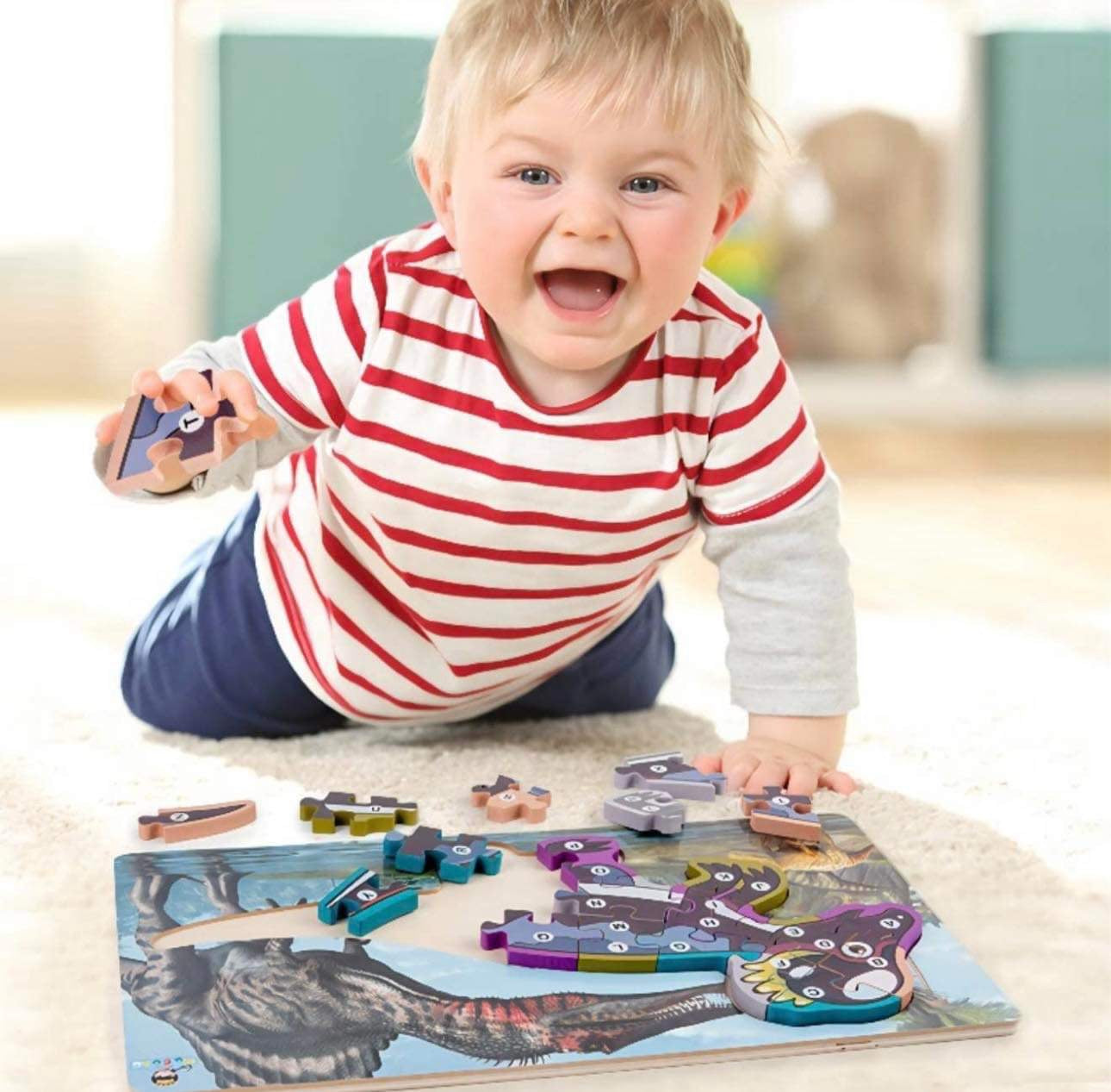 2 Wooden Puzzles Dinosaur Packs