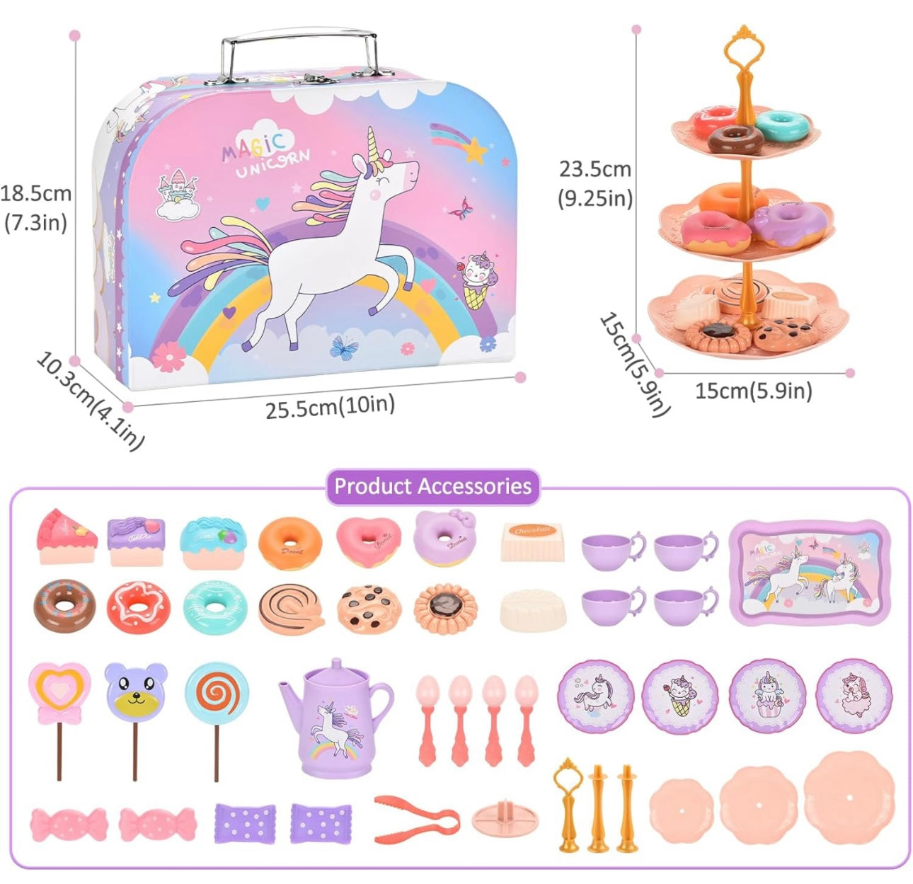 Unicorn Tea Set & Dessert