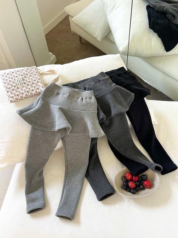 Cozy Fleece - Lined Skirt Leggings