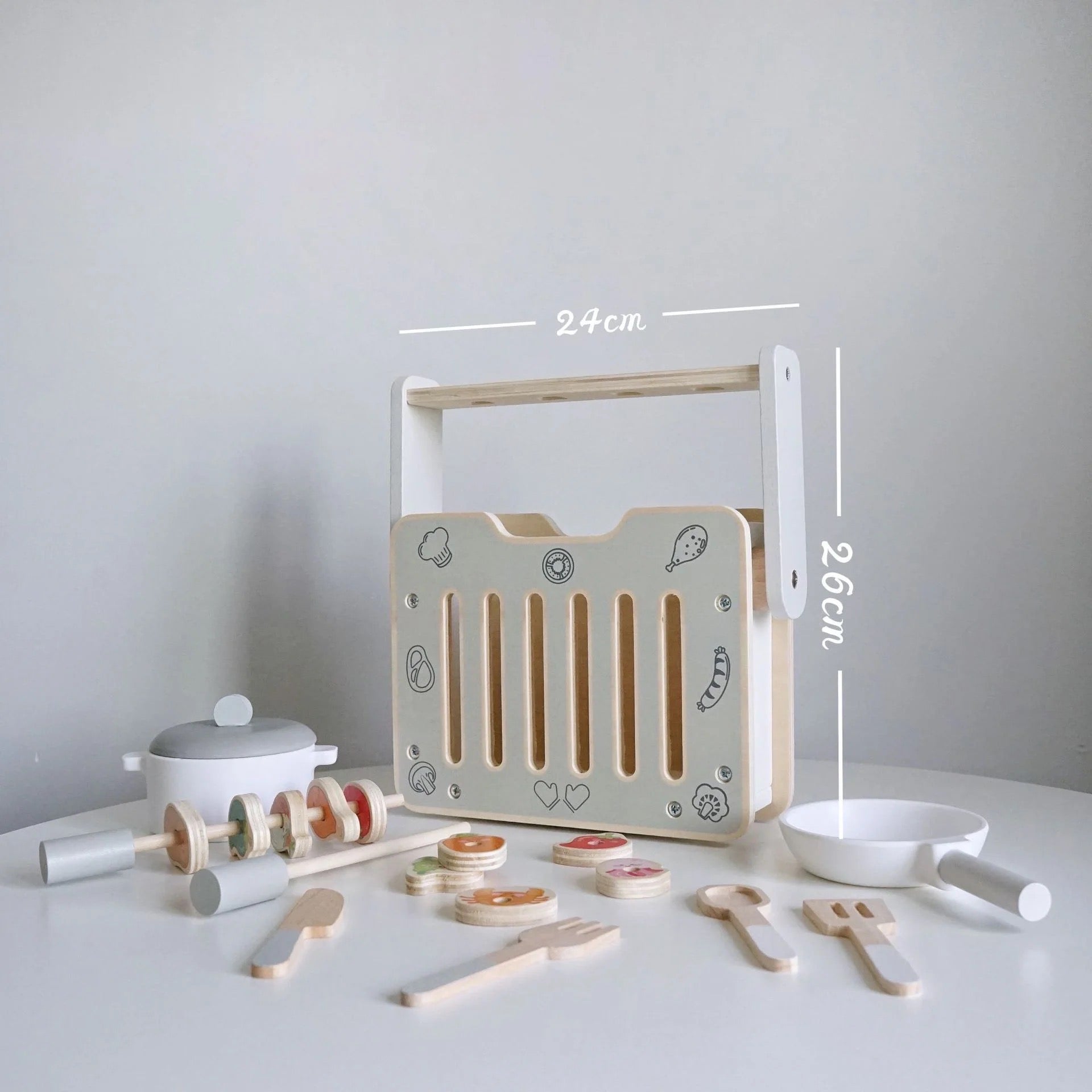 Wooden BBQ Grills + Accessories