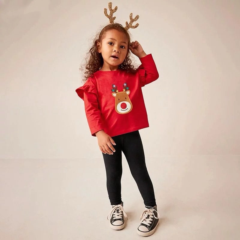 Festive Reindeer Holiday Outfit