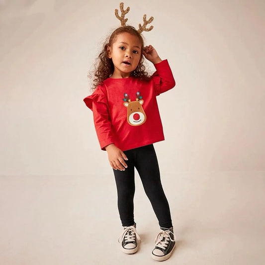 Festive Reindeer Holiday Outfit