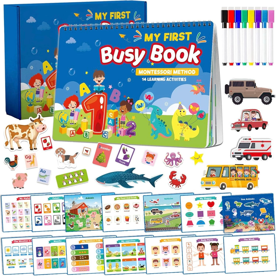 Busy Book (14 Themes)