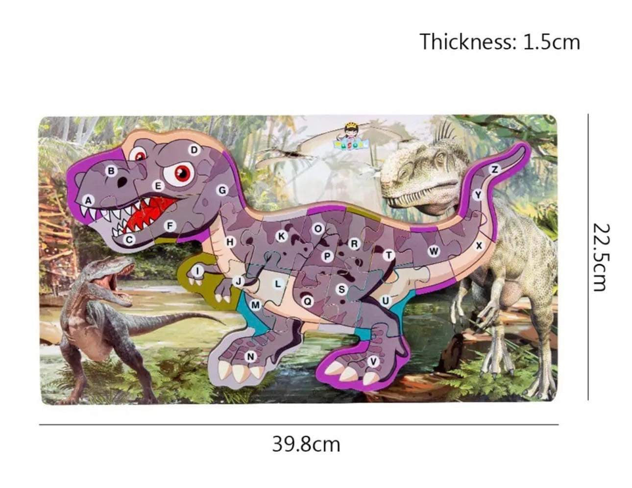 2 Wooden Puzzles Dinosaur Packs