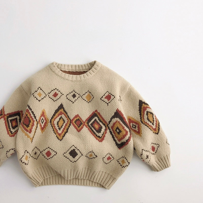 Nordic Diamond Knit Sweater