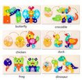 Load image into Gallery viewer, Montessori Wooden Puzzle "Circle Of Life"
