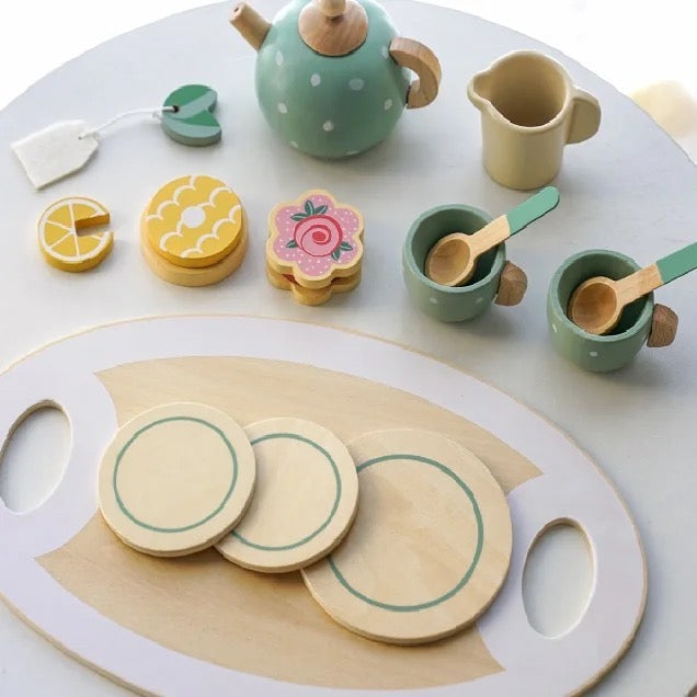 Wooden Tea Set