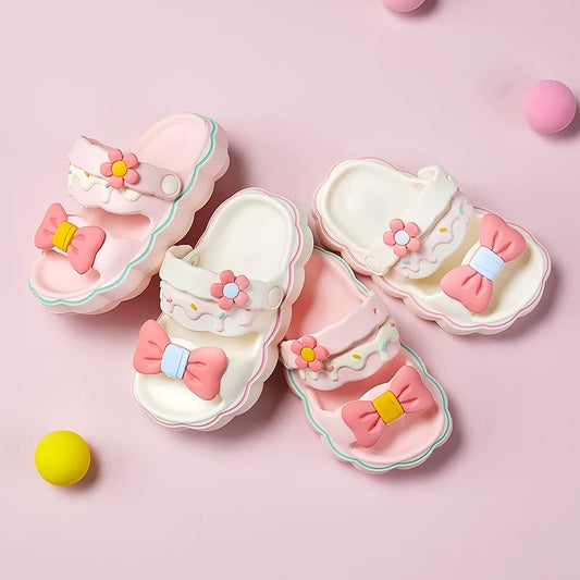 Sweet Pastel Bow Crocs