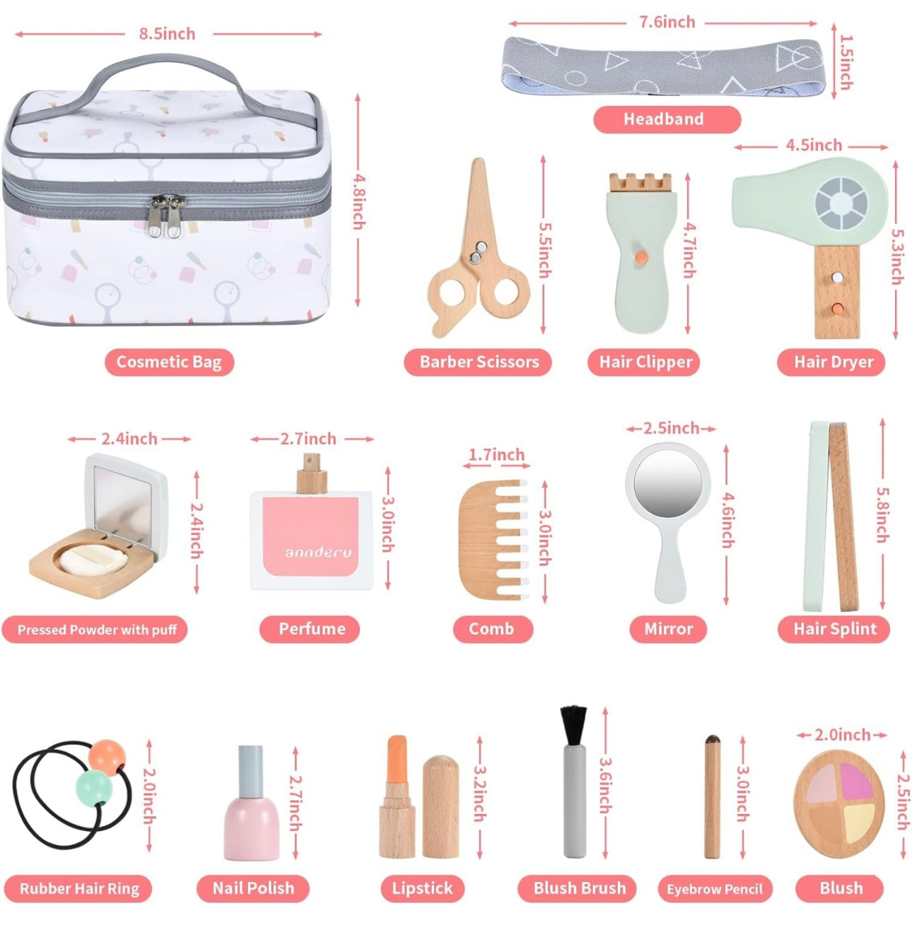 Wooden Makeup Kit