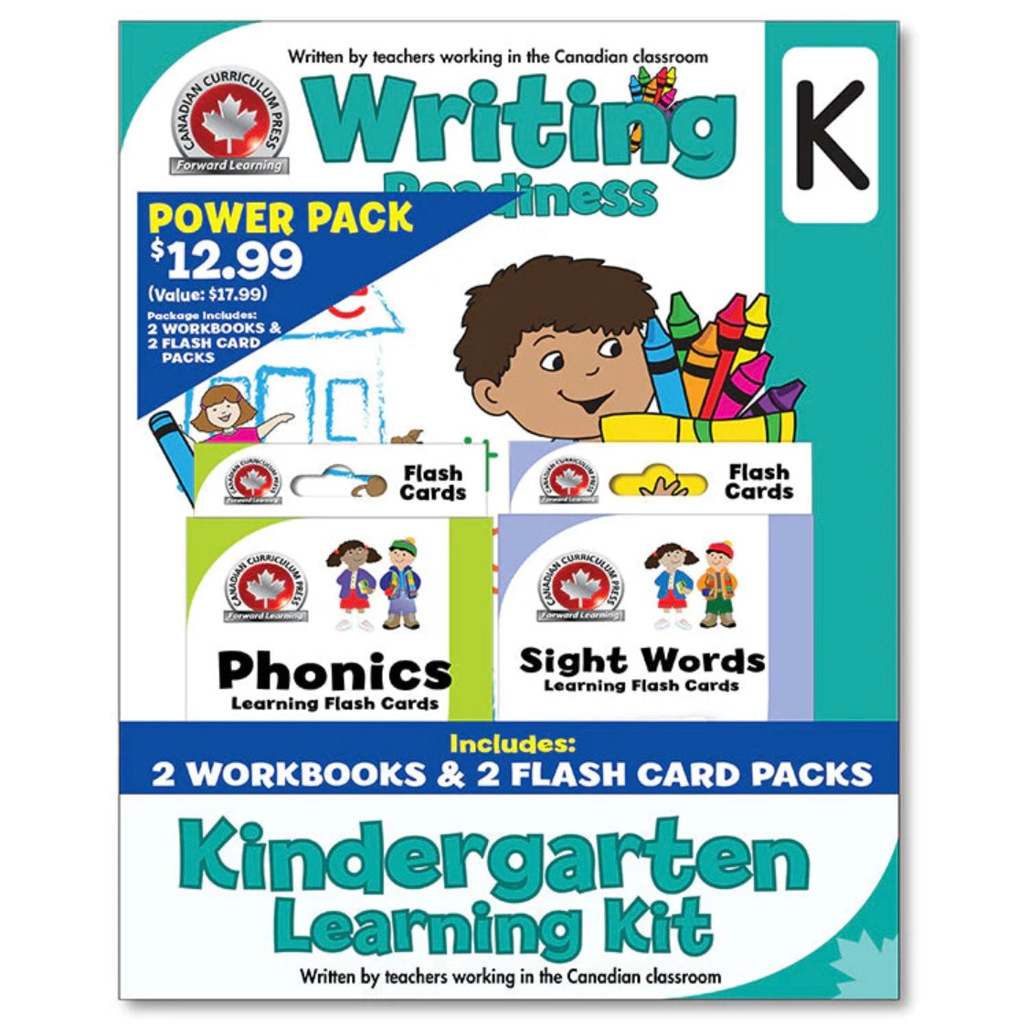 Kindergarten Learning Kit (Work Books+Flash Cards)