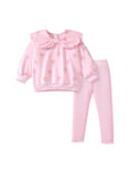 Load image into Gallery viewer, Pink Floral Sweatshirt & Leggings Set
