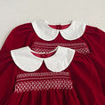 Load image into Gallery viewer, Velvet Smocked Bodysuit
