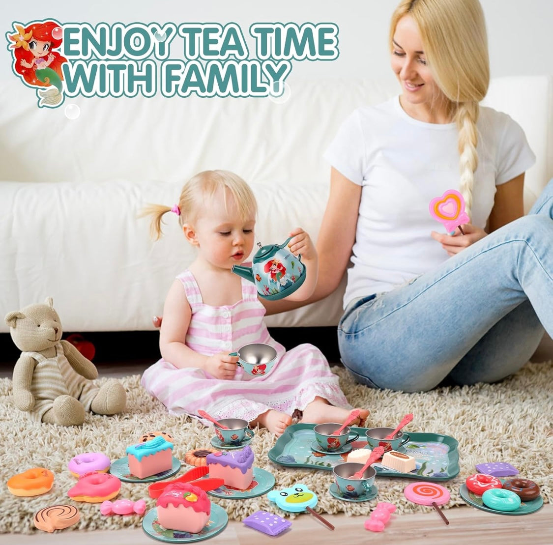 Mermaid Tea Set & Dessert