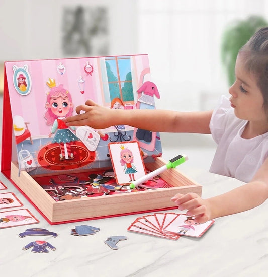 Magnetic Changing Clothes Box