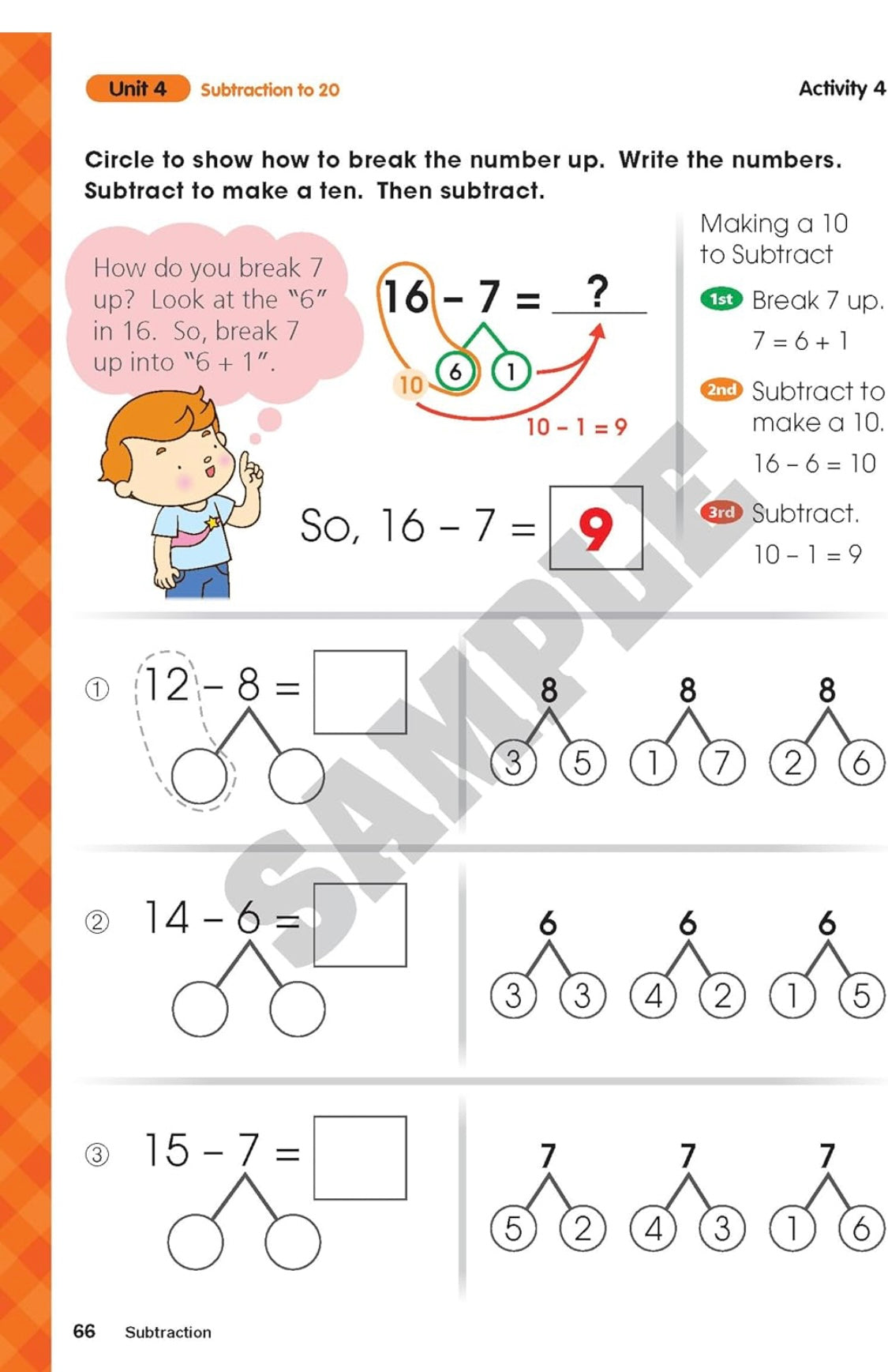 Visual Math Smart Subtraction (Practice Book)